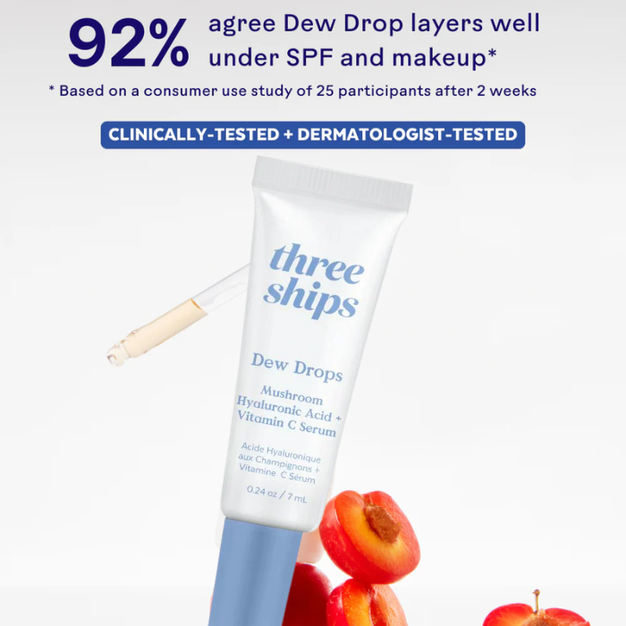 Suero de ácido hialurónico con hongos y ciruela kakadu Dew Drops™