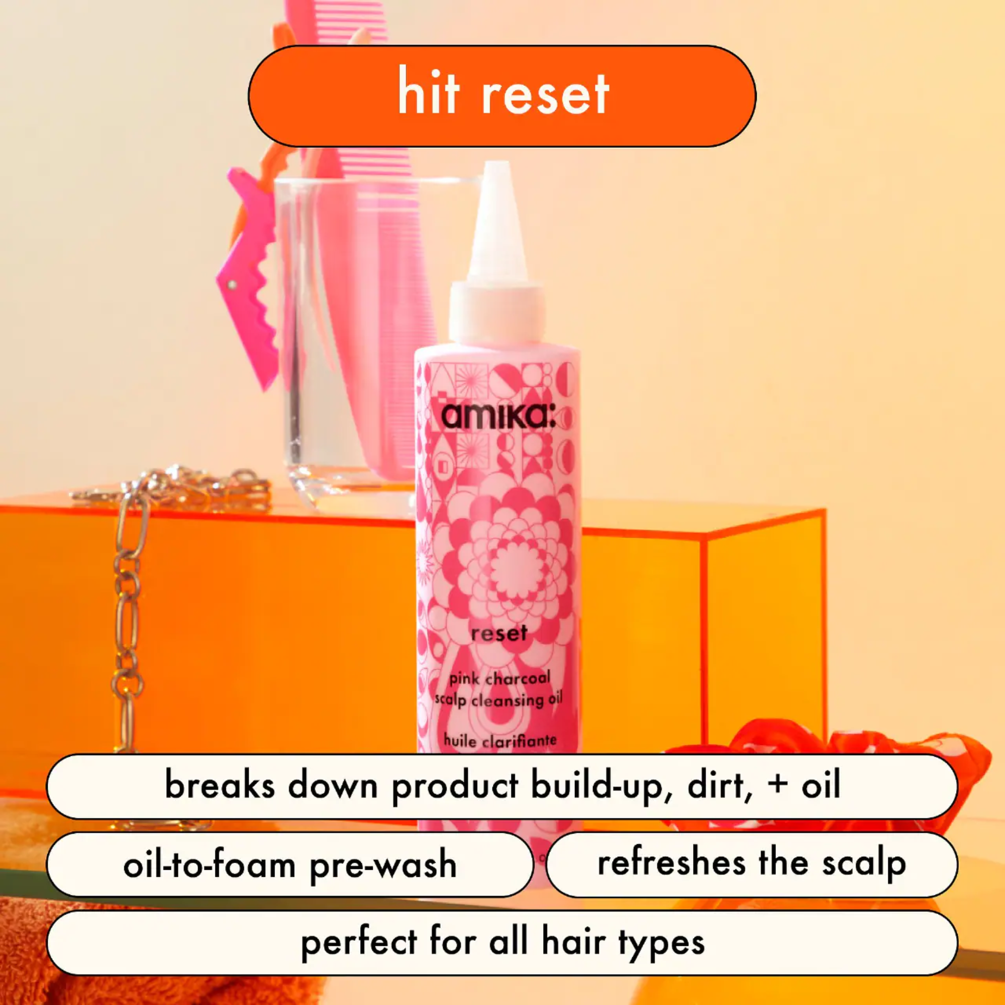 Pink Charcoal Scalp Cleansing Oil