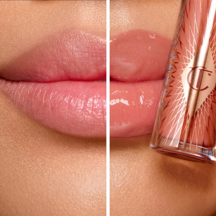 Mini Glossy Pink Lip Gloss + Lip Liner Set (Pillow Talk)