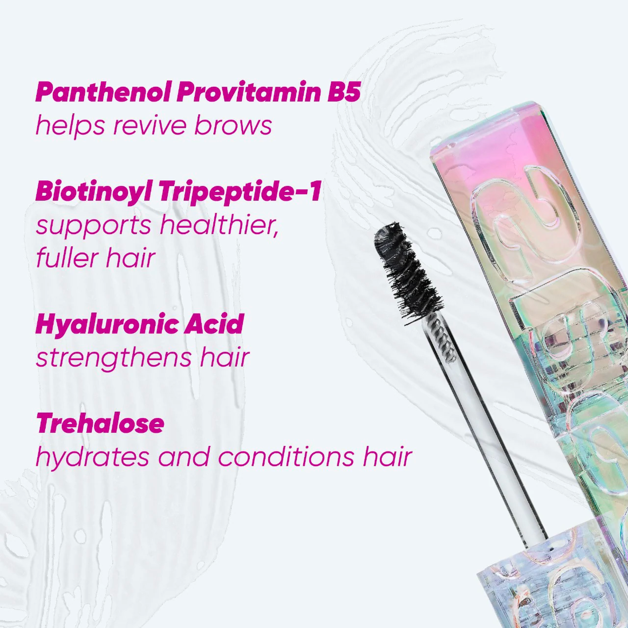 Kosas Air Brow Clear + Clean Lifting Treatment Eyebrow Gel with Lamination Effect