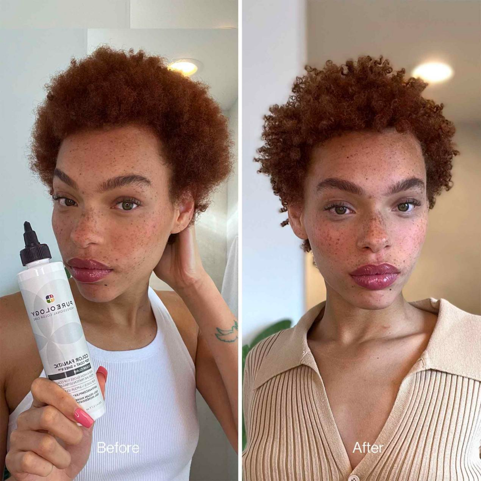 Mini Color Fanatic Top Coat Clear Hair Gloss