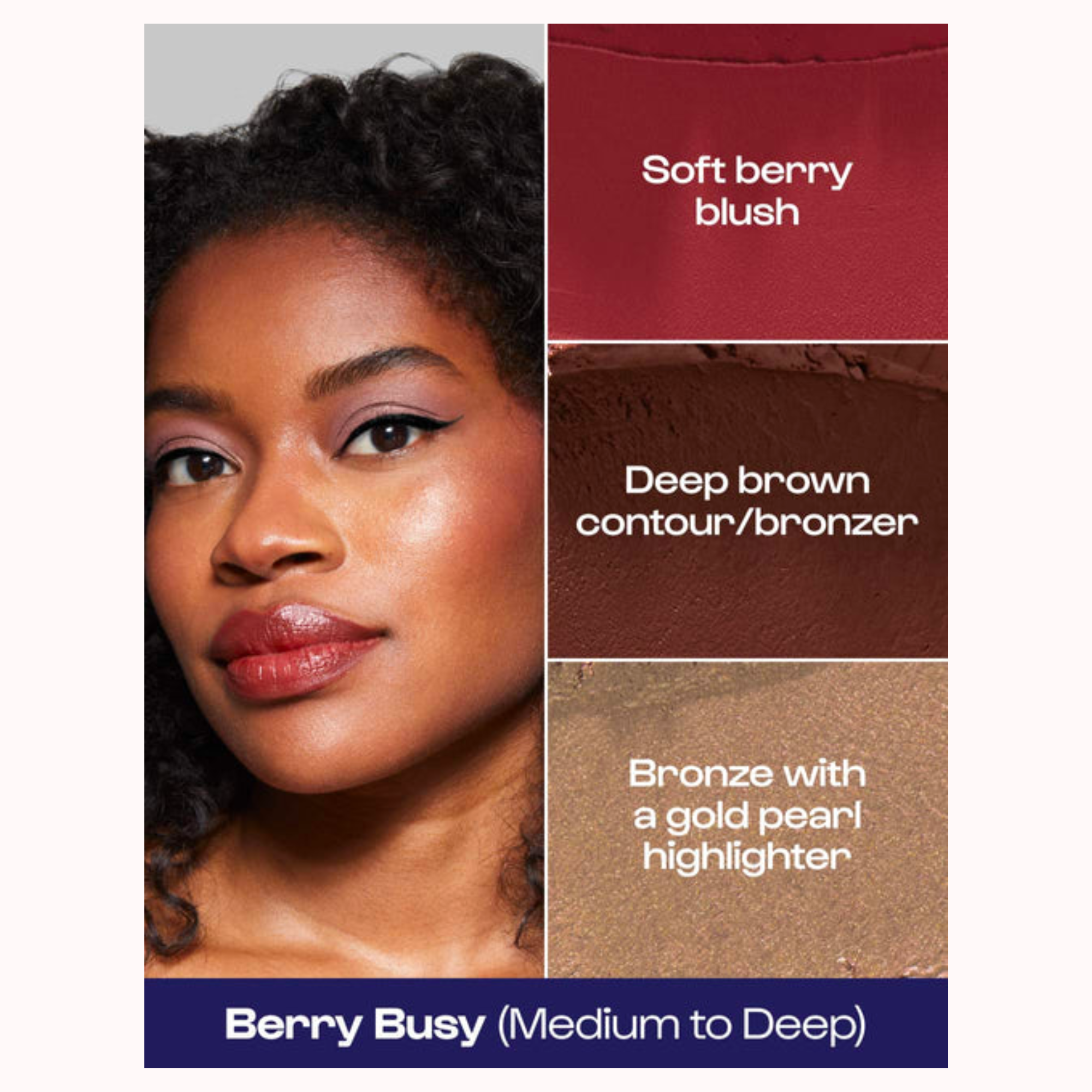 Stack the Odds Blush, Bronzer & Highlighter Trio SIN CAJA NUEVO