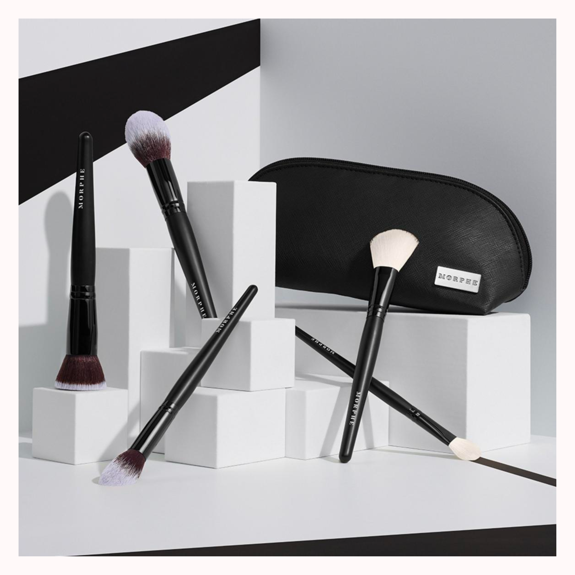 Face The Beat 5 Piece Face Brush Collection + Bag