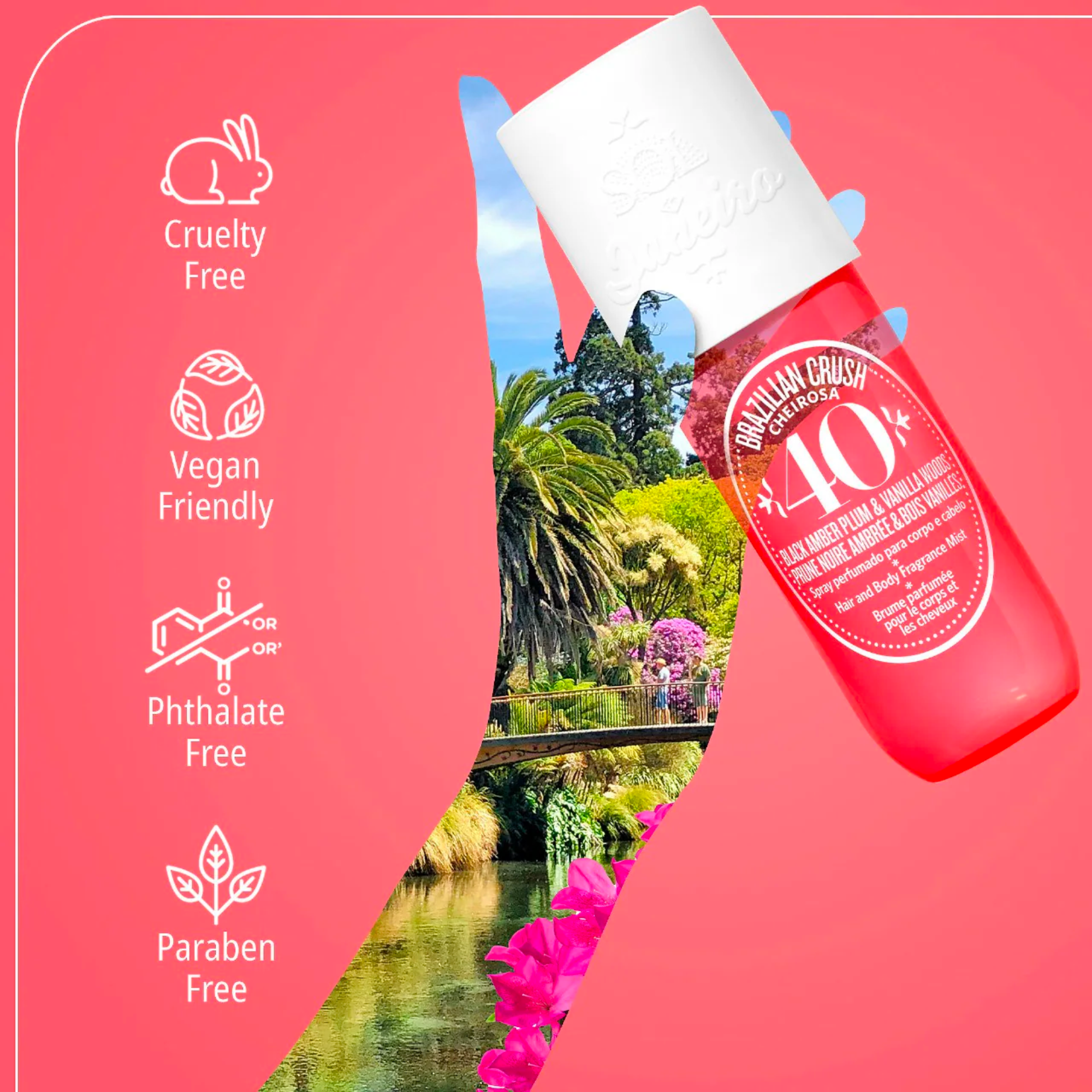 Brazilian Crush Cheirosa ’40 Bom Dia Hair & Body Fragrance Mist