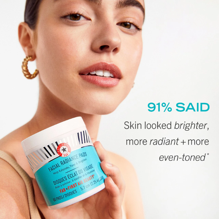 Facial Radiance Pads With Glycolic + Lactic Acids First Aid Beauty