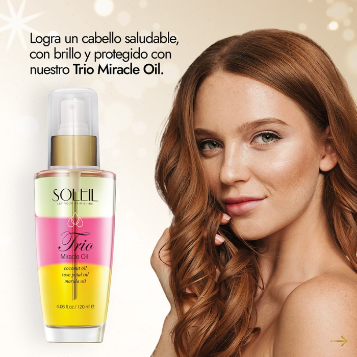 Trio Miracle Oil Aceite Reparador Para El Cabello