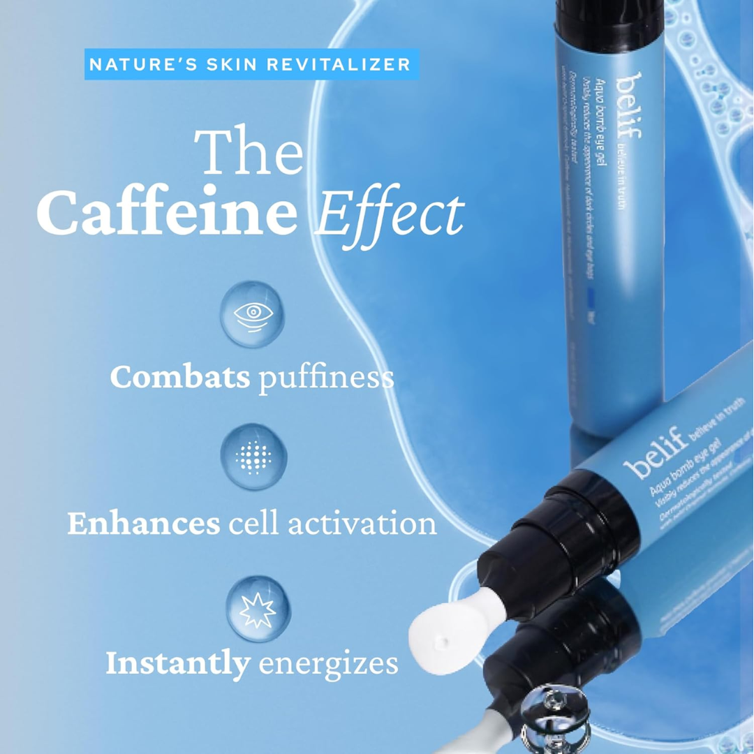 Aqua Bomb Depuffing Eye Gel With Caffeine + Hyaluronic Acid