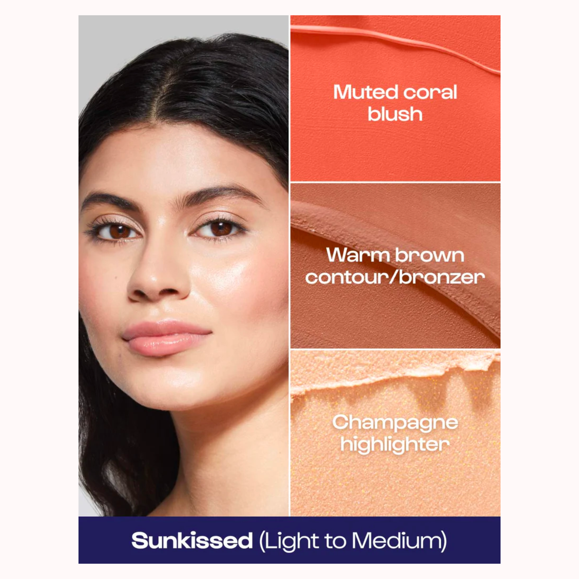 Stack the Odds Blush, Bronzer & Highlighter Trio SIN CAJA NUEVO