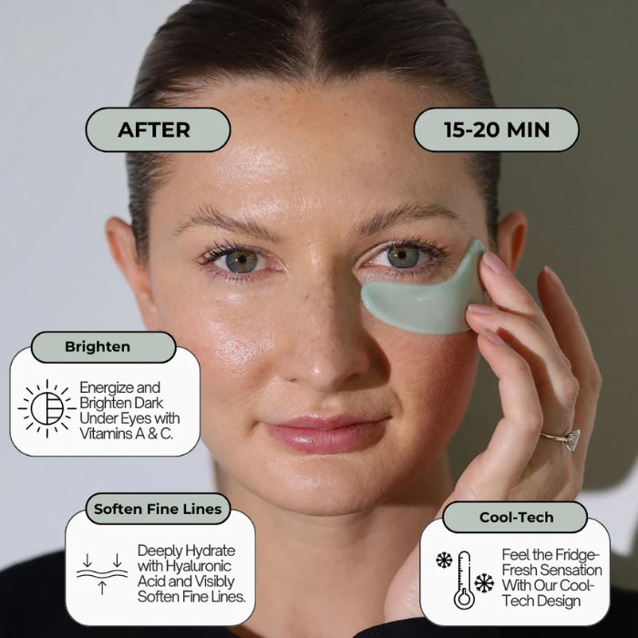 Tear Catchers Hydrate & Brighten Hydrogel Eye Therapy Patches With Vitamin C (6/Box)