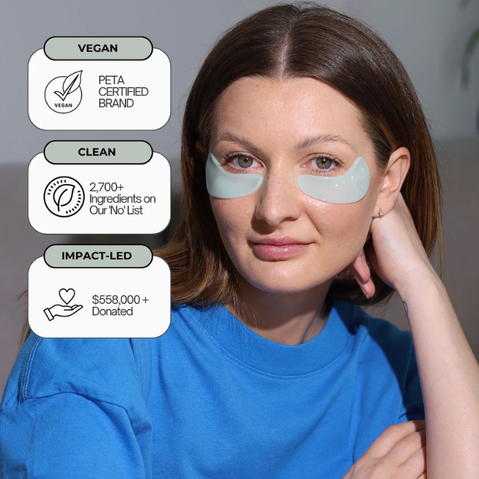 Tear Catchers Hydrate & Brighten Hydrogel Eye Therapy Patches With Vitamin C (6/Box)
