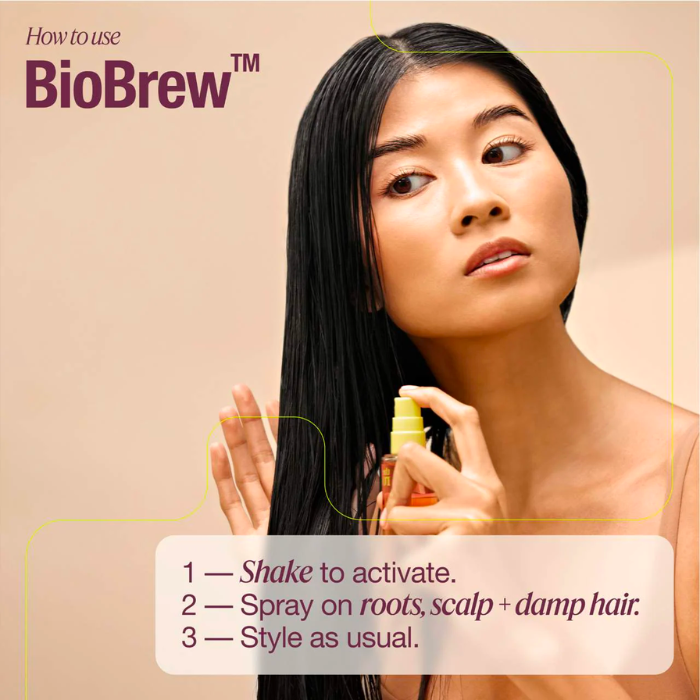 BioBrew™ Fermented Strengthening Serum Spray for Roots, Scalp & Hair Mini