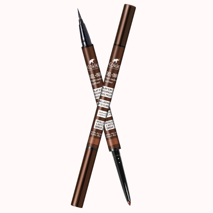 Delineador de ojos de doble punta con tinta en gel