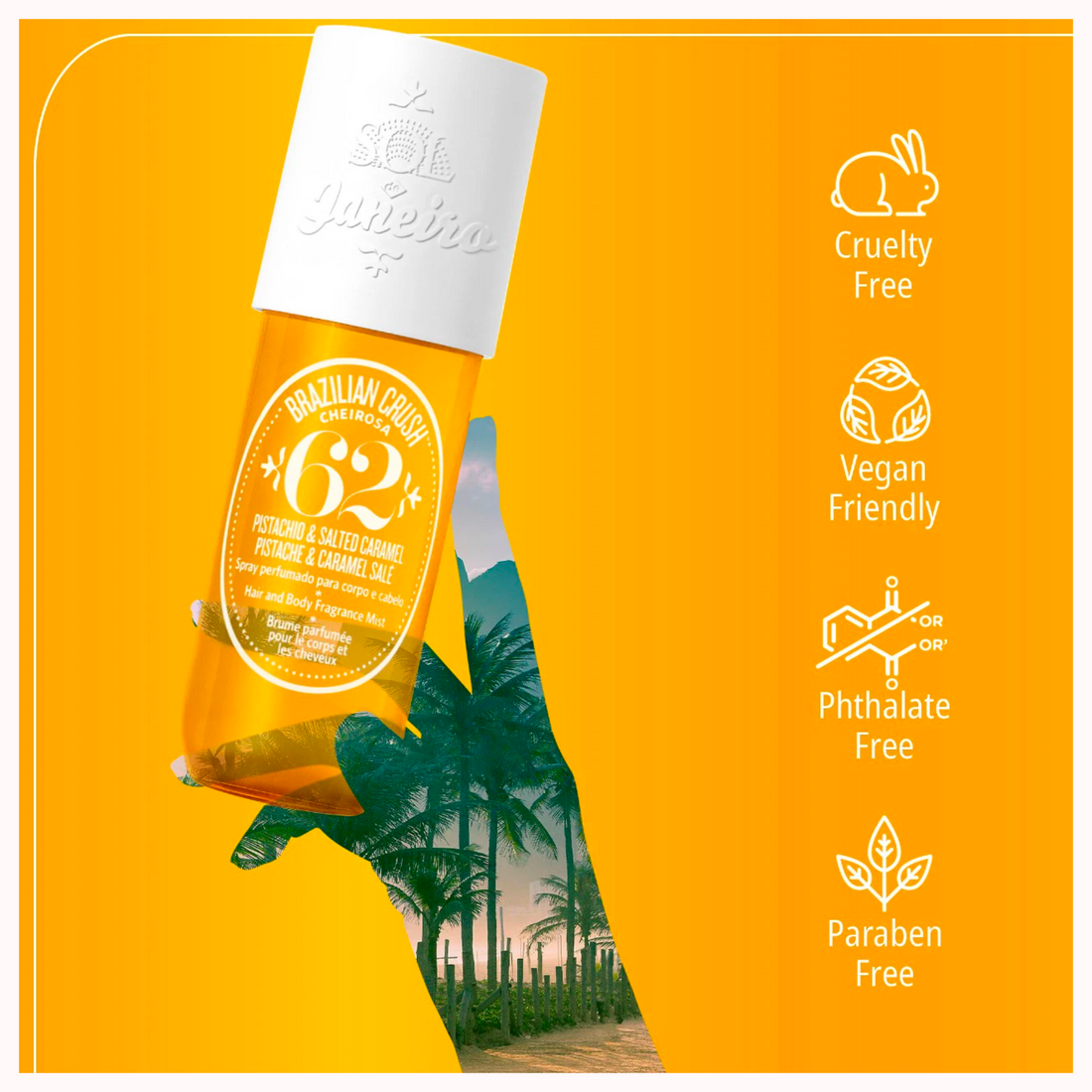 Brazilian Crush Cheirosa ’62 Bum Bum Hair & Body Fragrance Mist