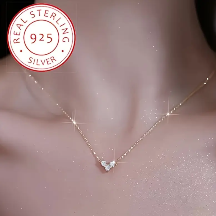 Collar Triana De Plata 925 Con 3 Circones