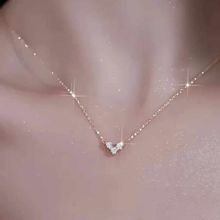 Collar Triana De Plata 925 Con 3 Circones