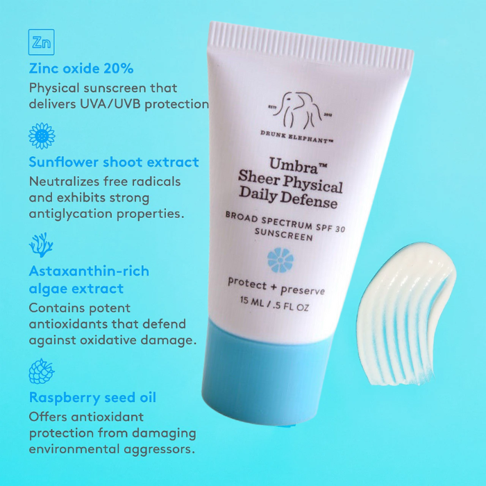 Mini Umbra Sheer™ Physical Daily Defense Face Sunscreen SPF 30