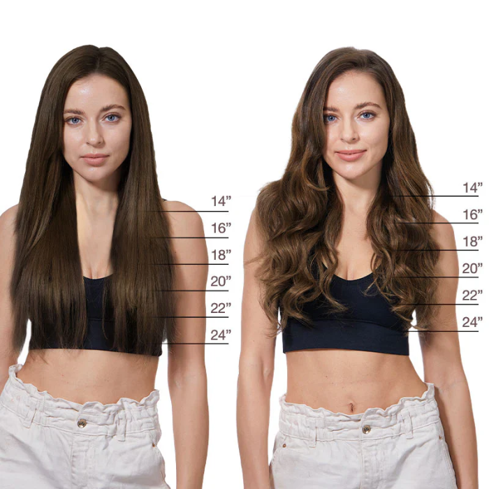 Extensiones De Cabello Natural Remy Halo 14"-16" (35.56 Cm - 40.64 Cm)