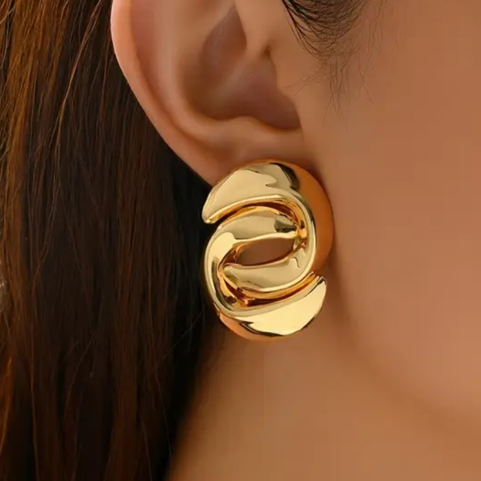 Aretes S Chapado En Oro De 14 Quilates