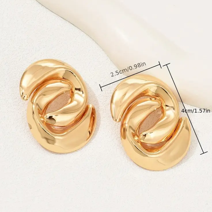 Aretes S Chapado En Oro De 14 Quilates