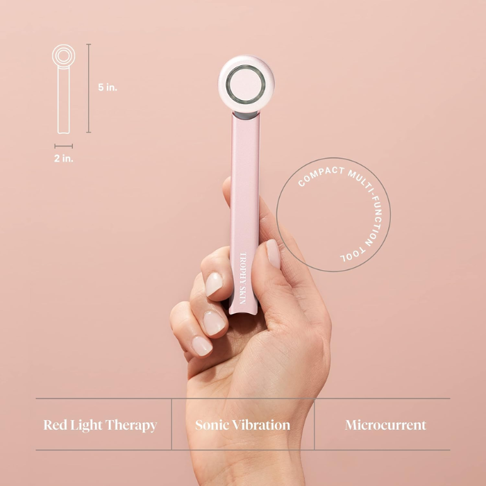 Thorpy Skin Brightenmd: dispositivo facial portátil de microcorriente 4 en 1 con terapia de luz roja
