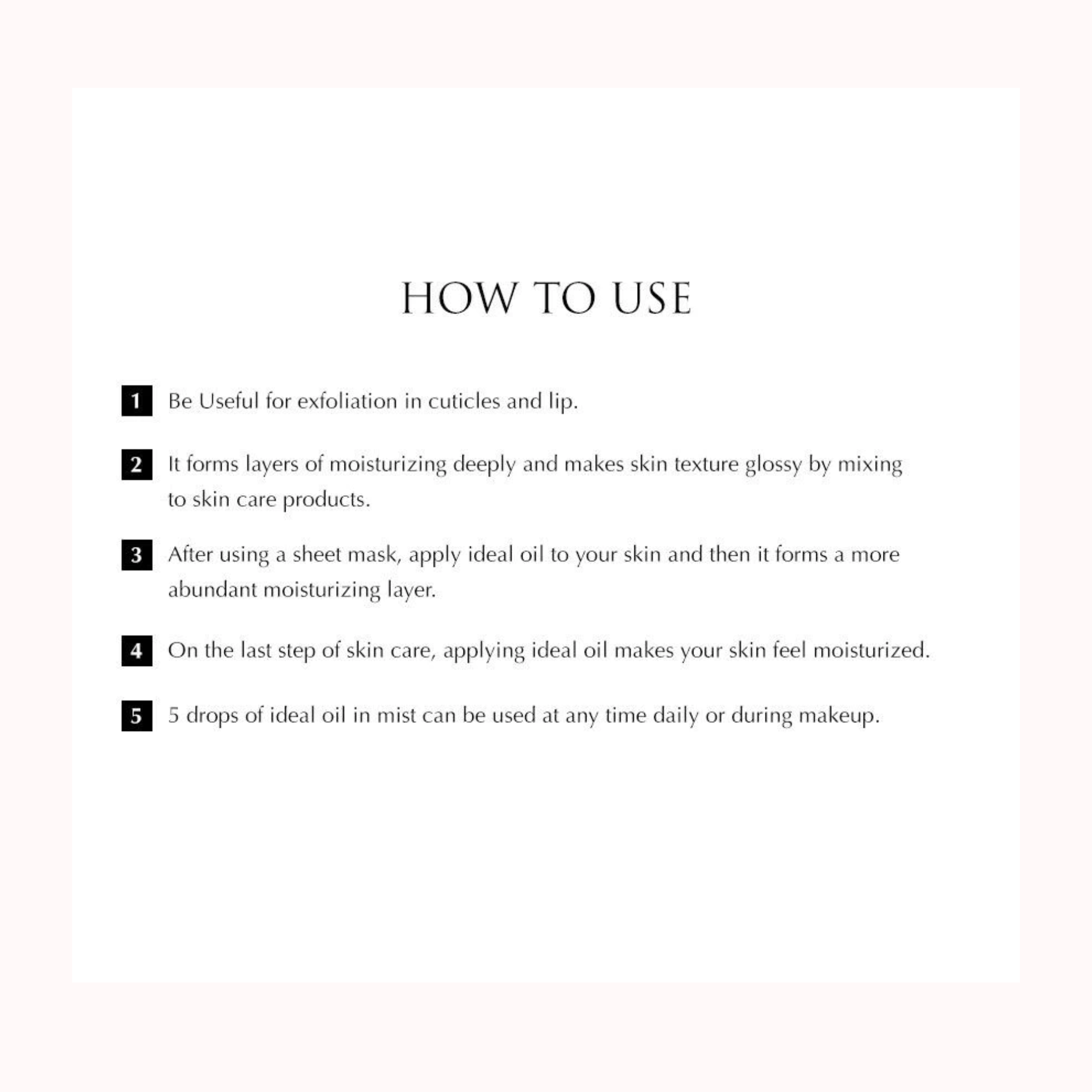 Ideal Oil Camellia