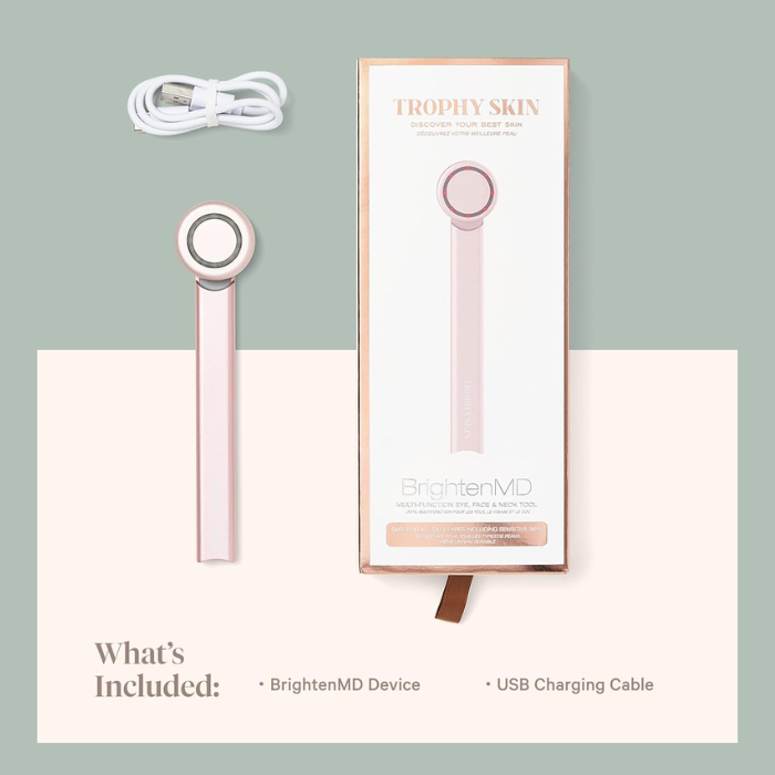 Thorpy Skin Brightenmd: dispositivo facial portátil de microcorriente 4 en 1 con terapia de luz roja