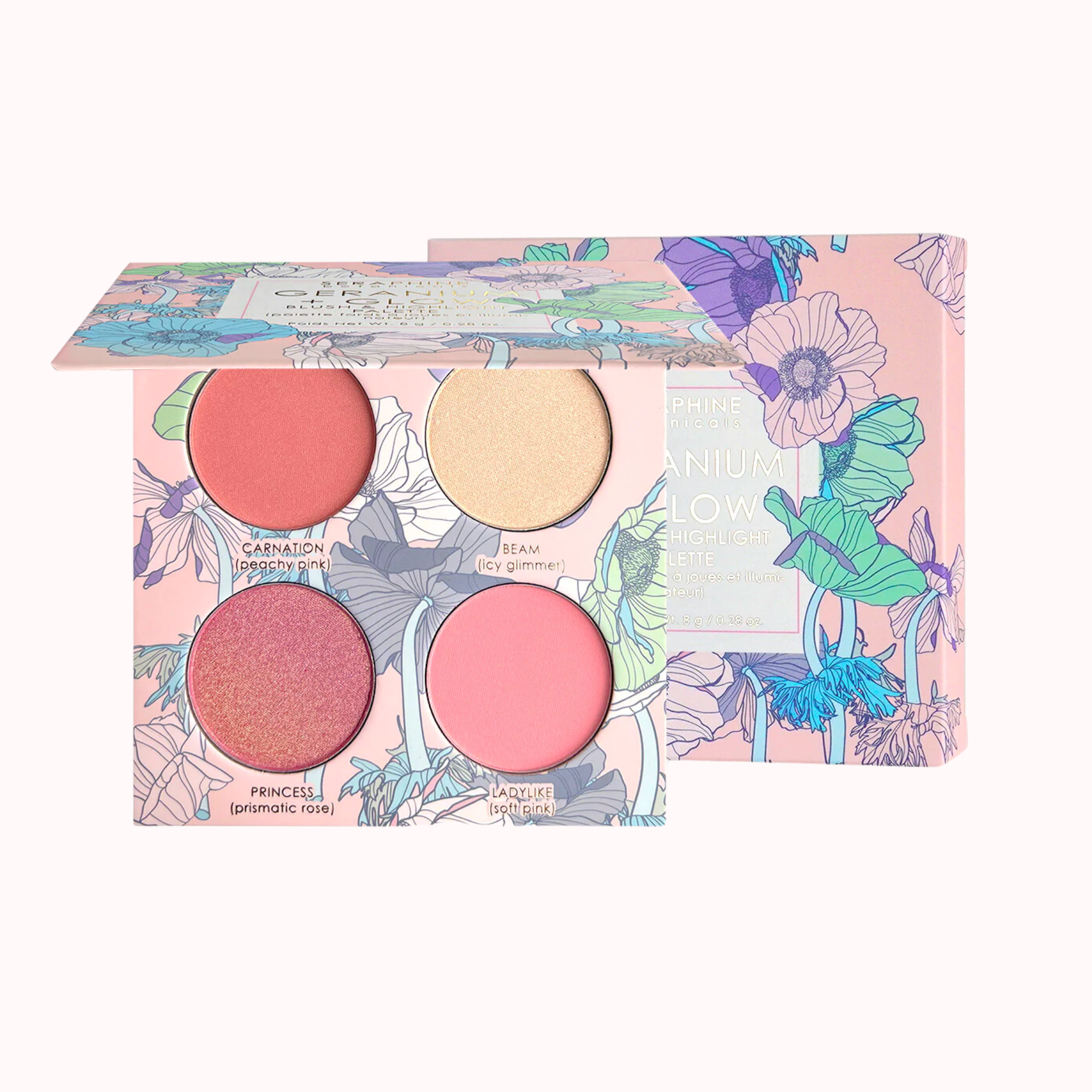 Geranium + Glow - Blush & Highlight Palette