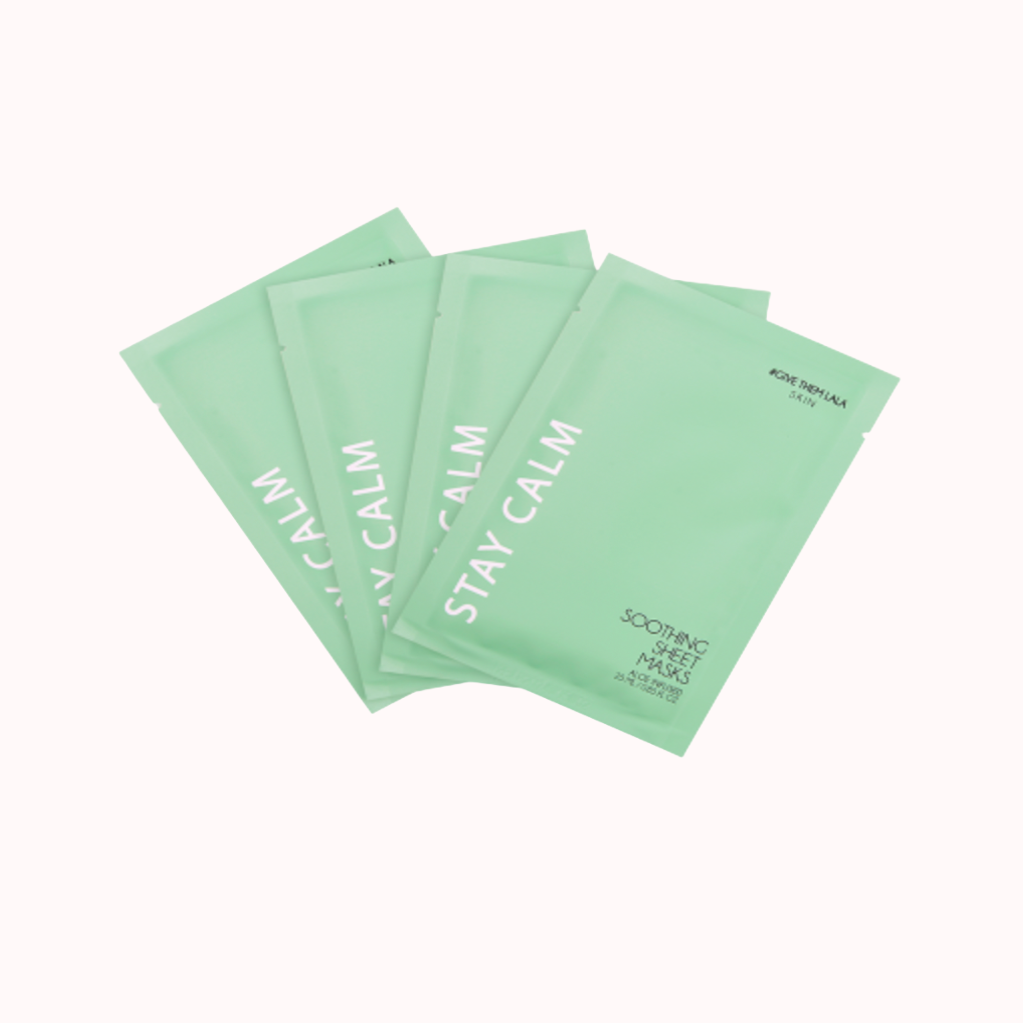 STAY CALM SOOTHING SHEET MASKS 4 X 25ML