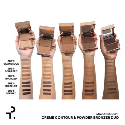 Major Sculpt Crème Contour &amp; Powder Bronzer Duo