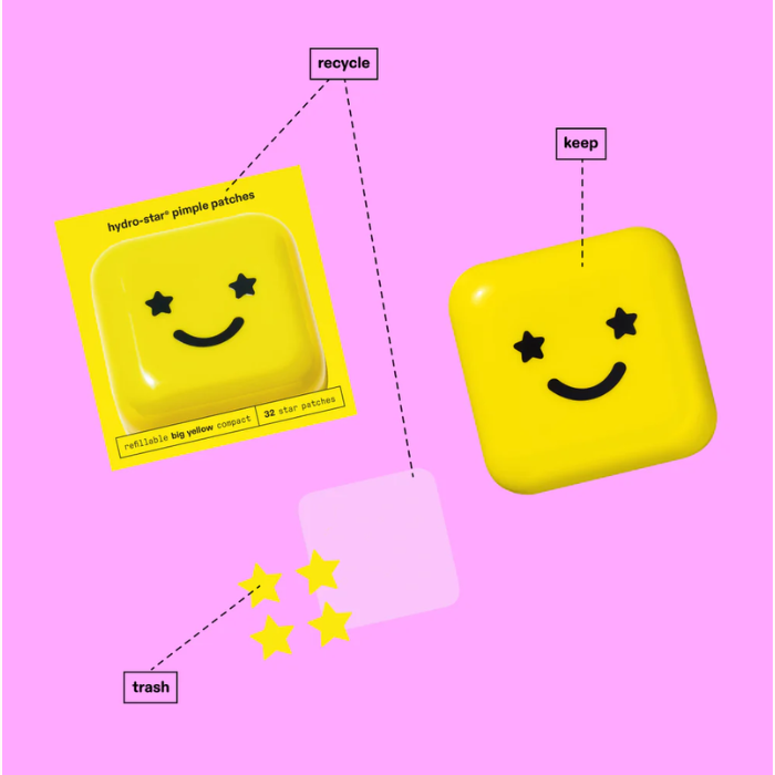 hydro-stars® + big yellow  parches hidrocoloides para espinillas