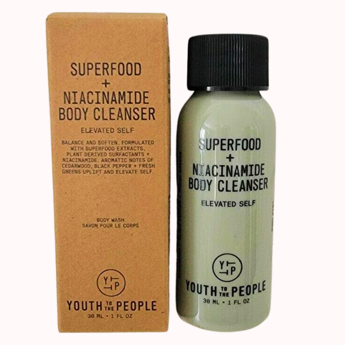 Superfood + Niacinamide Body Cleanser With Antioxidants Hyaluronic Acid