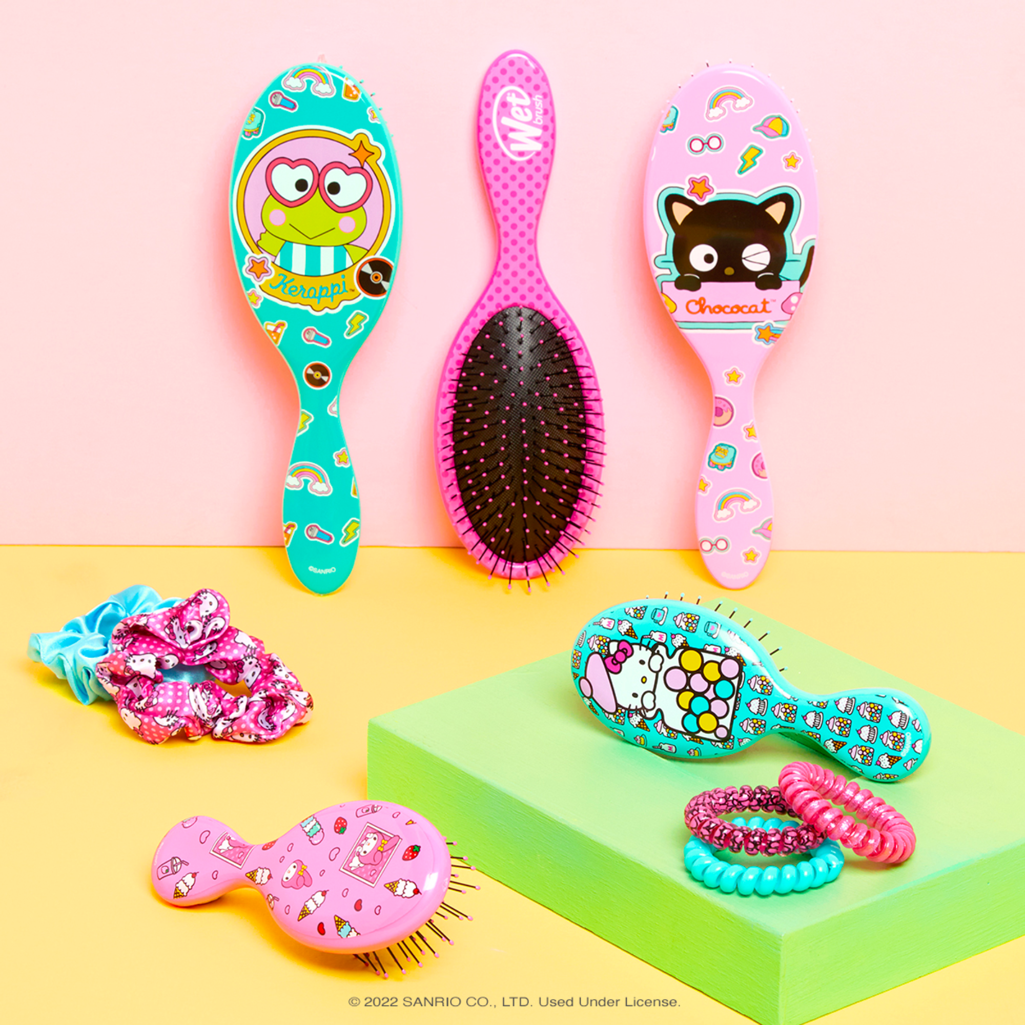 Keroppi Wet Brush Detangling Accessory Bundle