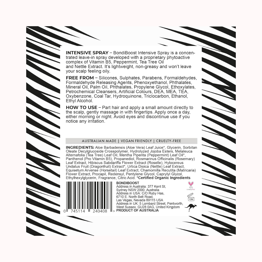 Intensive Daily Scalp Spray For Thinning Hair with Rosemary