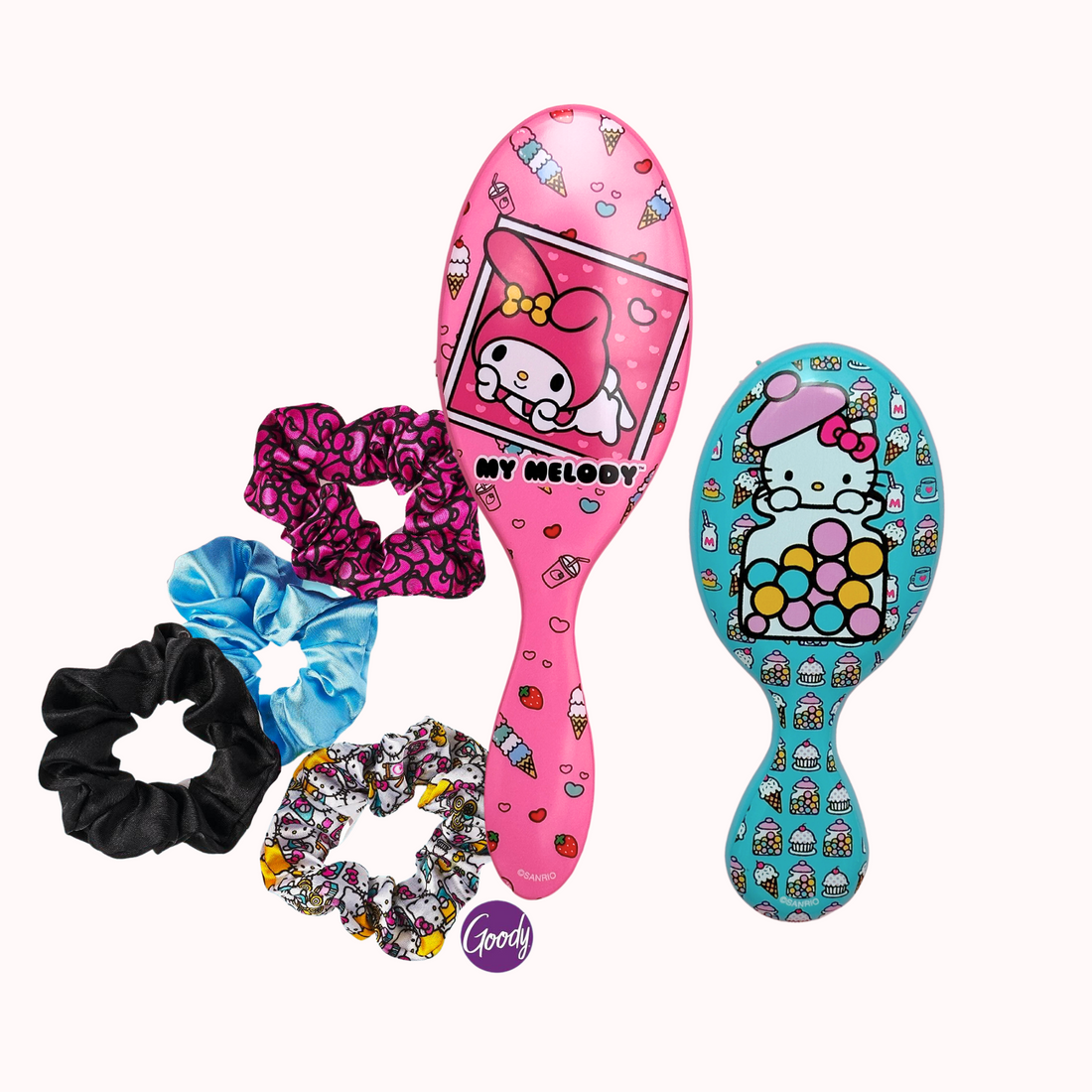 My Melody Wet Brush Detangling Accessory Bundle