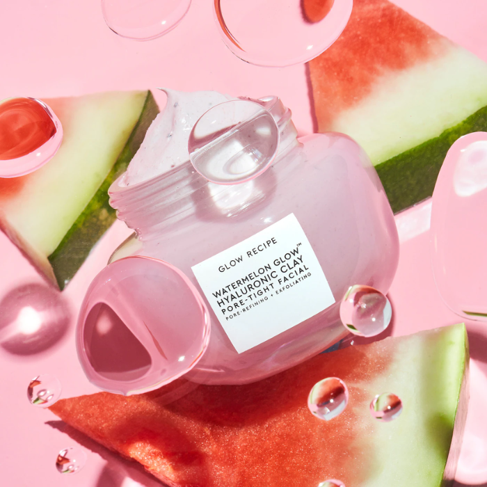 Watermelon Glow Hyaluronic Clay Pore-Tight Facial Mask