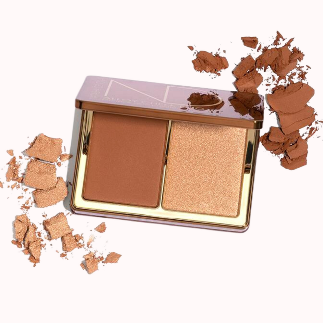 Alloy Cheek Duo in Super Glow + Blush & Bronze Powder