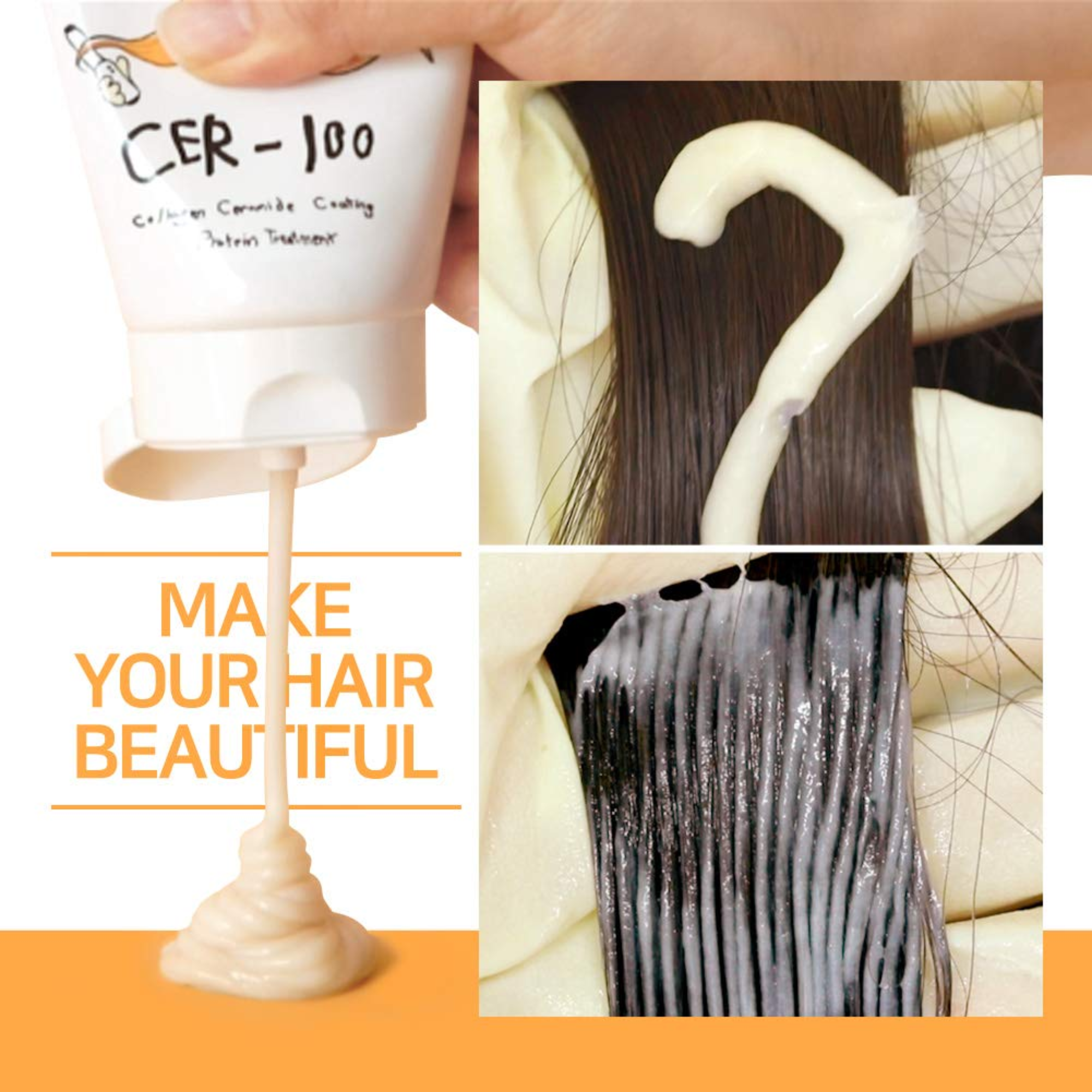 Cer-100 collagen coating hair protein treatment