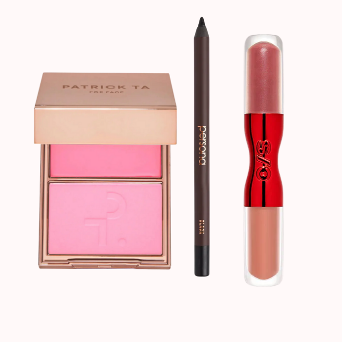 Set De Maquillaje (Blush - Delineador Y Labial)