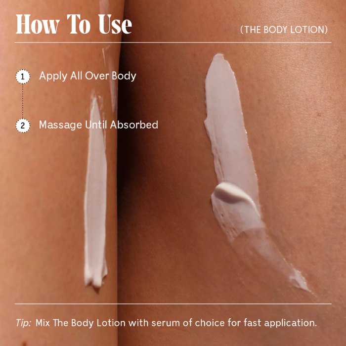 The Body Lotion - Firming Moisturizer With 5 Peptides and 2.5% Niacinamide  30mL