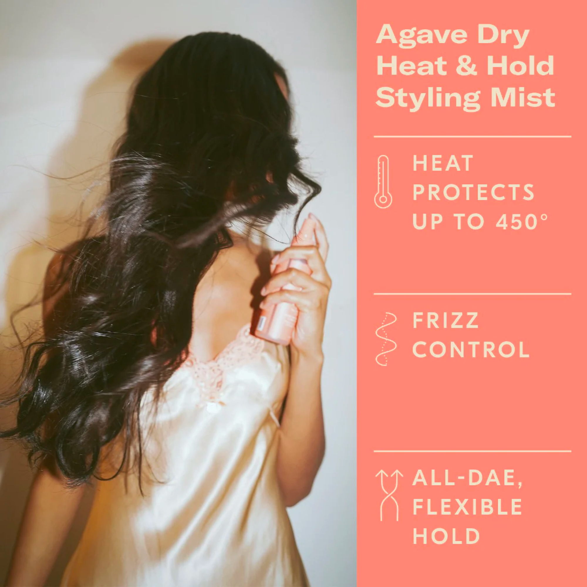 Agave Dry Heat Protection &amp; Hold Styling Mist