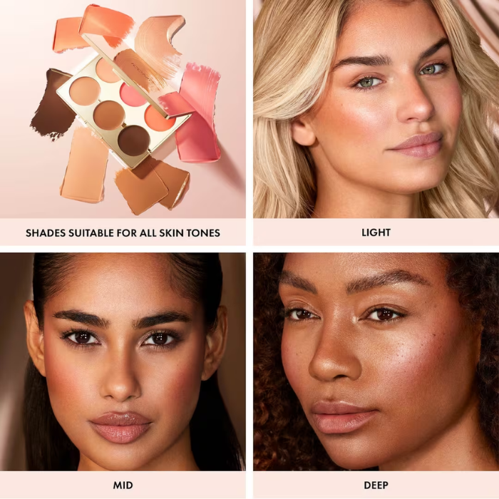 Multi-Use Blush, Bronze, and Highlight Cream Palette