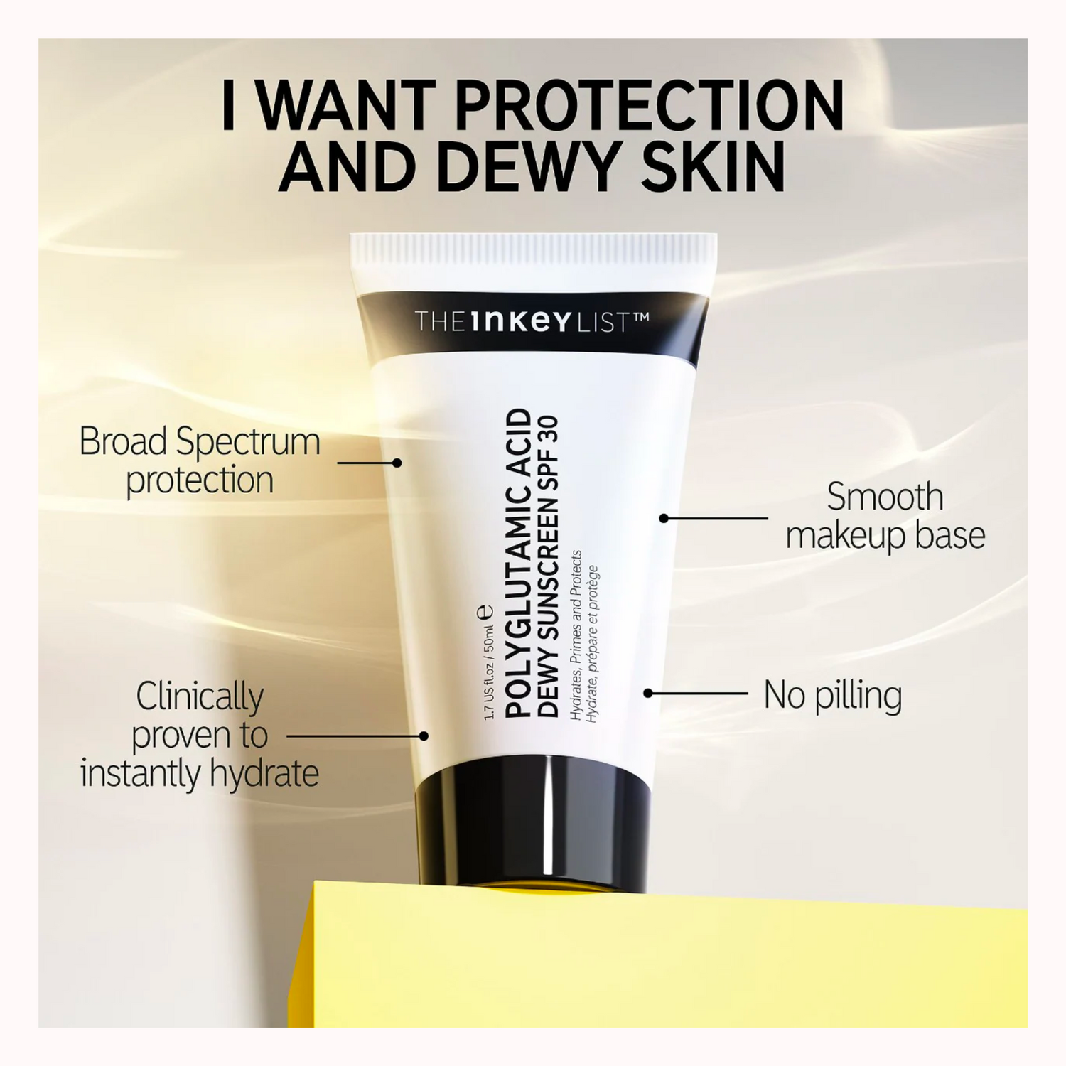 Polyglutamic Acid Dewy Sunscreen SPF 30