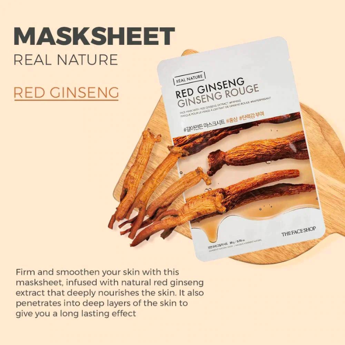 Real Nature Face Mask Red Ginseng