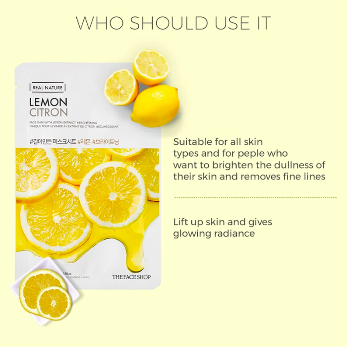 Real Nature Lemon Face Mask