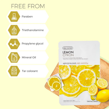 Real Nature Lemon Face Mask