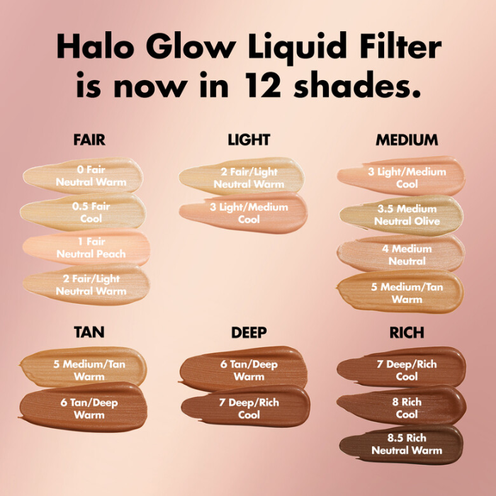 Halo Glow Liquid Filter- 4 MEDIUM MOYEN