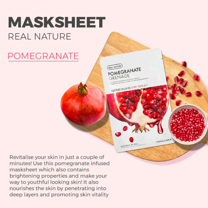 Real Nature Face Mask Pomegranate