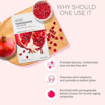 Real Nature Face Mask Pomegranate