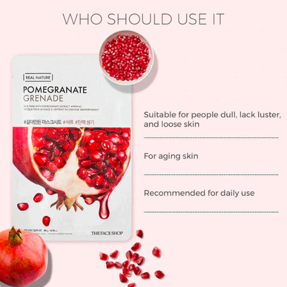 Real Nature Face Mask Pomegranate