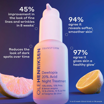 OLEHENRIKSEN Dewtopia 20% PHA/AHA Retexturizing Night Serum